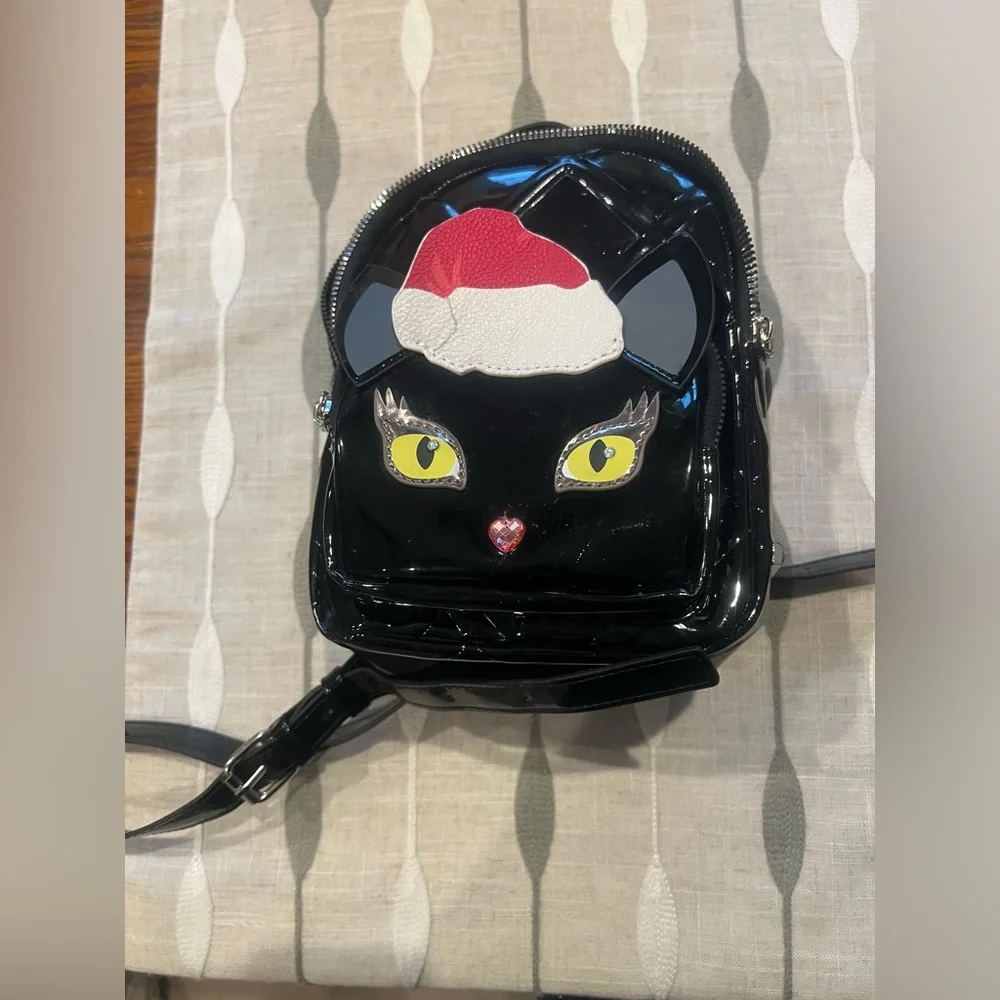 Betsy Johnson Christmas‎ Cat purse backpack